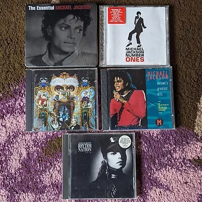 Michael Jackson Janet CD Bundle X5 Pop Dance Steel Book Case Greatest Hits • £25.69