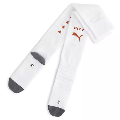 PUMA Manchester City Striped Knee Length Football Socks - Mens • £13