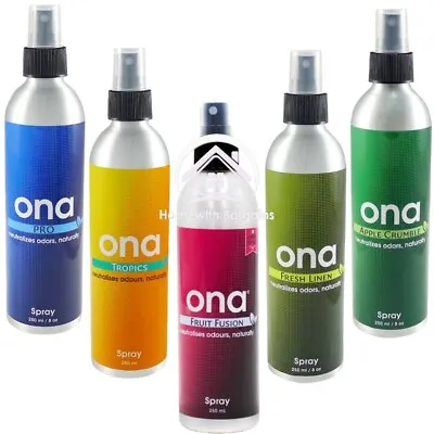 ONA Spray 250ml Odour Smell Control Neutralising Air Odor Agent -  All Scents! • £9.85