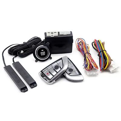 PKE Car Alarm System Keyless Entry Push Button Starter Switch Remote Start Kit • $71.99