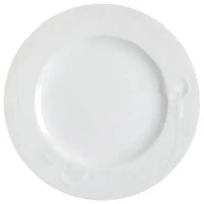 Mikasa Classic Flair White Calla Lily K1991 10 3/4  Dinner Plate Sm Chip See Pic • $13.50