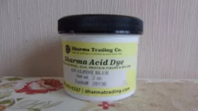 Dharma Trading Co Acid Fabric Dye Alpine Blue 429 20z Tub • £9