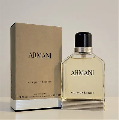 Armani Eau Pour Homme By Giorgio Armani 3.4 Oz/ 100 Ml  Edt Spy Cologne For Men • $127.50