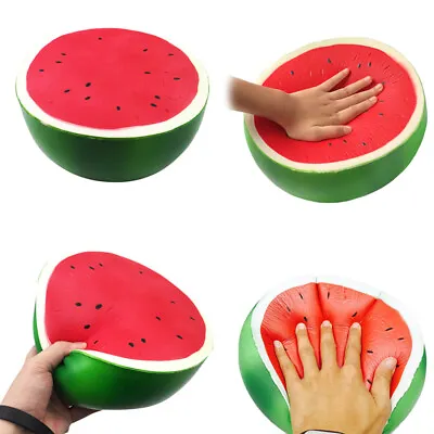 $11.42 • Buy 1Pc Giant Jumbo Soft Watermelon Squeeze Toys Slow Rising Stress RelievjoJ_RZ