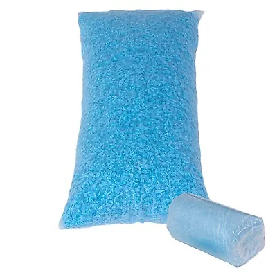 Molblly Bean Bag Filler Foam 5lbs Blue Premium Shredded Memory Foam • £27.95