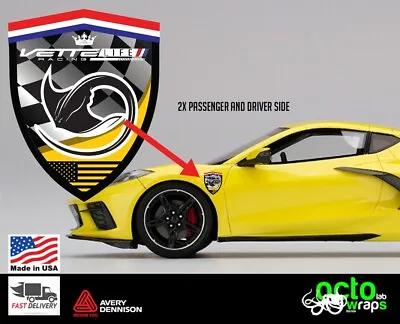 Fit Chevrolet Corvette Zr1 Z06 Racing Side Decal Sticker C8 C7 C6 C5 Stingray • $18.99