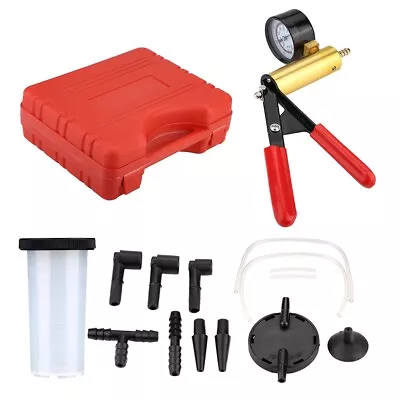 Auto Hand Held Vacuum Pump Pressure Tester Kit Brake Bleeder Test Tool⁺ • $39.90