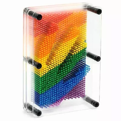 Rainbow Pin Art Multi-Colour Art Craft For Kids Children Picture  • £9.90