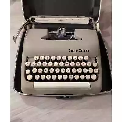 Vintage Smith Corona Sterling Typewriter W/ Case • $49.99