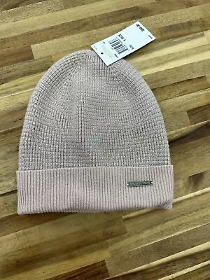 Michael Kors Metallic Thermal Beanie Cuff Hat In (Soft Pink) Msrp $68. • $22