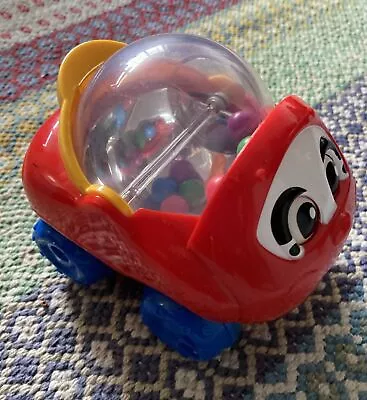 Fisher Price Red Car Toy Baby Toddler Eyes Move Balls Vtg 2002 008 • $19.80