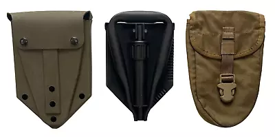 USGI Military Entrenching Tool With 2 Cases - MOLLE Coyote/ALICE OD Green • $59.99