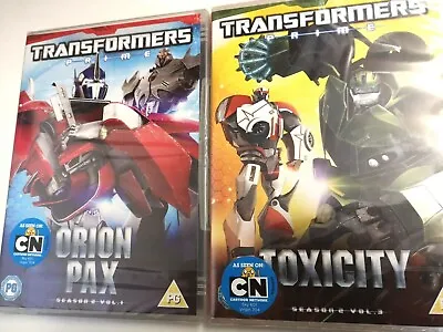 £4.97 • Buy DVD TRANSFORMERS PRIME TOXICITY + ORION PAX 2 X Animated Series DVD NEW *