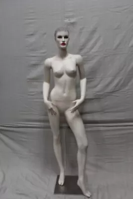 Female Full Body Manikin Full Face White Mannequin Vintage Quality Collapsible • $249.99