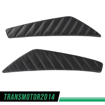Pair Black Door Panel Insert Fit For 2010 2012 2013 2014 Ford Mustang Pleated • $33.70