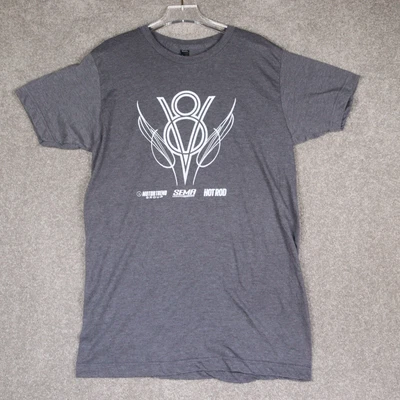 $10.57 • Buy Tultex Shirt Men Medium Grey V8 Sema Cars Hot Rod Motor Sport Short Sleeve