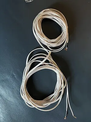2x5m QED MICRO High Technology White Speaker Cable • £45