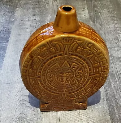 Mayan Calendar Mesoamerican Pottery Canteen Desert Vase • $39.99