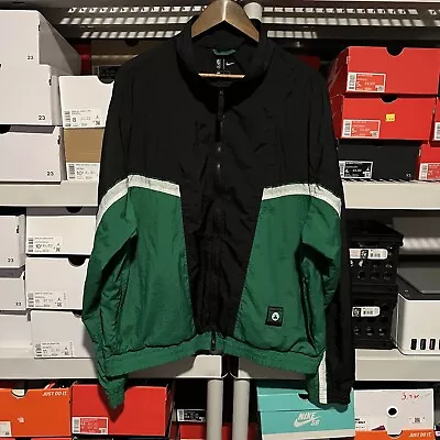 Nike NBA Boston Celtics Tracksuit Jacket Black Green CI1433 312 Men's Size XL • $50