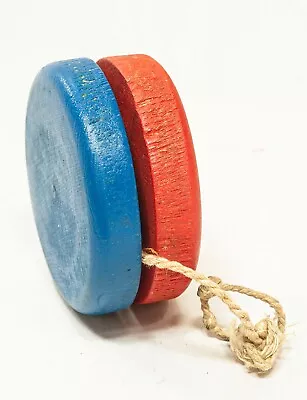 YO YO Vintage Wooden Painted YO YO ~ Blue Red • $10