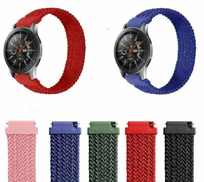 For Samsung Gear S3 / Watch 3 45mm Elastic Nylon Woven Solo Loop Watch Band 22mm • $13.99