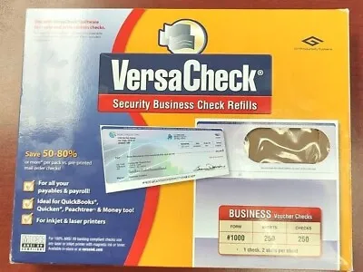 Versa Check Refills Form #1000 - 203 Sheets 203 Checks In Opened Box- Blue • $10