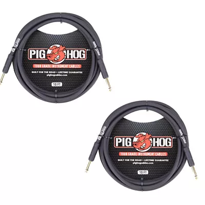 Pig Hog PH10 10' Instrument Cable Dual Pack • $24.99