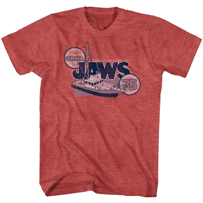 Jaws 70's Thriller Movie Orca Boat 75 You Need A Bigger Boat Men's T Shirt • $39.66