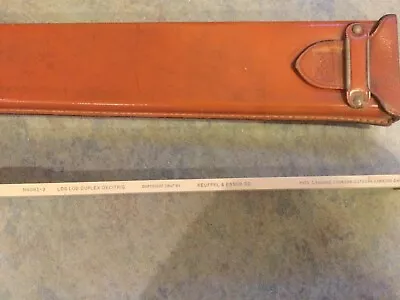 K+e #n4081-3 Log Log Duplex Decitrig Slide Rule W/leather Case (1947) • $38