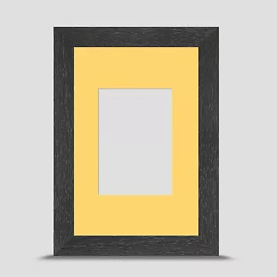 Grey Photo Frame 6x4 Size  Incl Primrose Mount 3.5x2.5 ACEO Art Print • £7.95