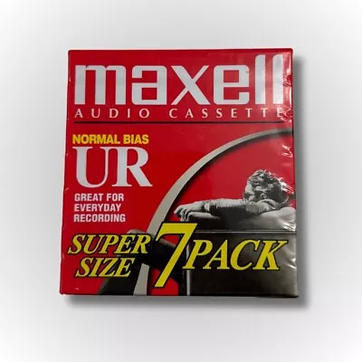 Maxell 108575 Normal Bias UR Audio Cassette - 7 Pack • $15.88