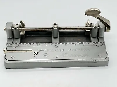 Vintage Wilson Jones Hummer 3 Hole Punch Heavy Duty Model 314 Made In USA • $25.99