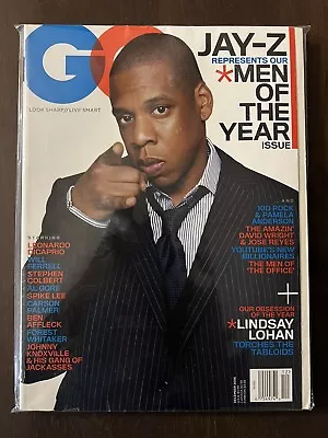 GQ Magazine- Jay-Z/Men Of The Year/Spike Lee/Leo Dicaprio *L@@K* - December 2006 • $14.95