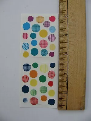 Creative Memories Stickers MINI COLORFUL DOTS 2  X 5  Strip  • $2.29