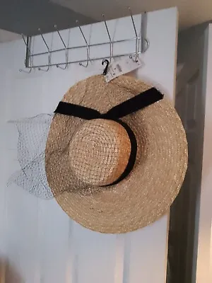 Zara Straw Hat Lace BNWT RRP £45.99 • £29.99