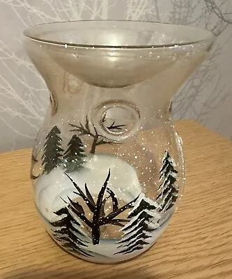 Yankee Candle Wax Warmer (BN) Snowy Trees Hand Painted (Rare VHTF) • £0.99