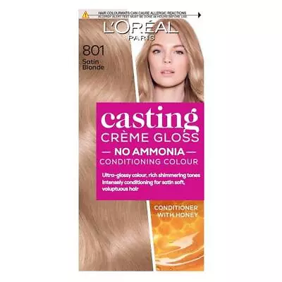 L'Oreal Casting Creme Gloss Semi-Permanent Hair Colour 801 Satin Blonde • £12.90