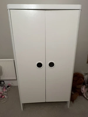 £35 • Buy IKEA Busunge  White Wardrobe + Complementary Mirror