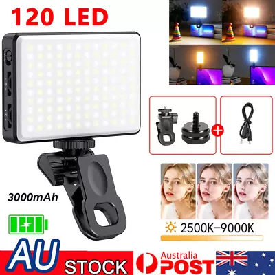 120 LED Portable Mobile Phone Selfie Fill Light Dimmable 2500K-9000K Video Light • $32.19