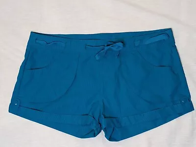 ECO SWIM Womans Size Large Blue Bathing Suit Swim Shorts • $7.99