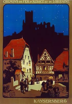 Chemin De Fer D'Alsace Kaysersberg Decor Poster. Fine Graphic Art Design. 2984 • $19