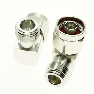 N Male Plug To N Female Jack Right Angle 90 Degree RF Coaxial Connector Adapter • $3.46