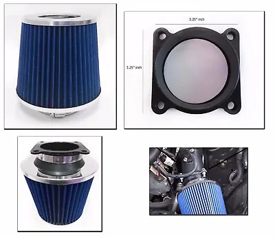 Blue Cold Air Intake Filter + MAF Adapter For 2000-2003 Nissan Maxima 3.0L 3.5L • $24.64