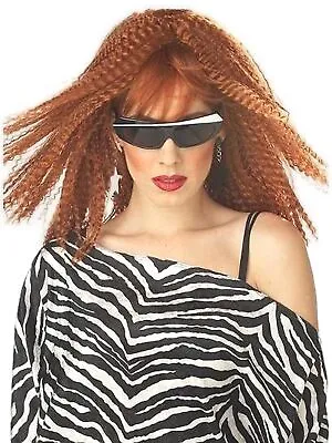 California Costumes Womens Crimptastic Long Red Crimped Wig • $19.99