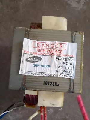 Microwave Oven Transformer Samsung  For Parts  Likely Works For General Use Cut • $31.99