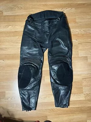 Vanson Technical Pants Competition Weight Leather Pants With Armor Moto Sz 38 • $249.99