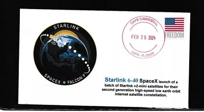 SpaceX Starlink 6-40  Launch Cover - Only 4 Covers Made • $3