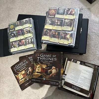 A Game Of Thrones The Card Game 2nd Edition  Lcg Collection Full Set Play Set • £750