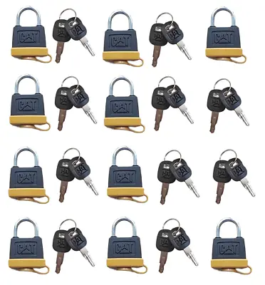 FIT CAT 10 Locks 246-2641 Padlock With 20 Keys 5P8500 Fits Caterpillar 5p8500 • $132.99