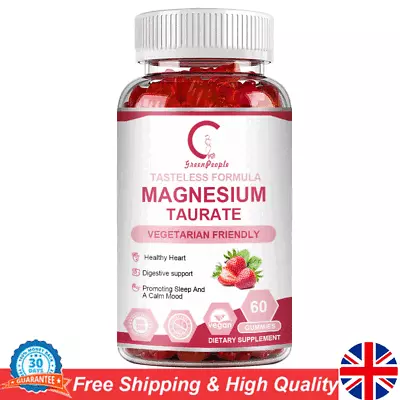 Magnesium Taurate 1800MG Support Cardiovascular HealthReduces AnxietyCalm Mood • £23.80